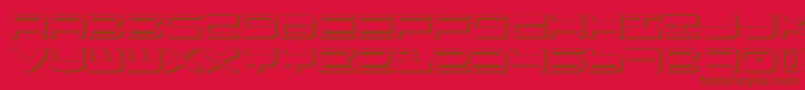Qgear2s Font – Brown Fonts on Red Background