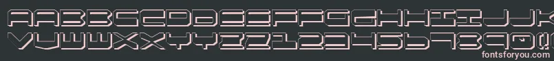 Qgear2s Font – Pink Fonts on Black Background