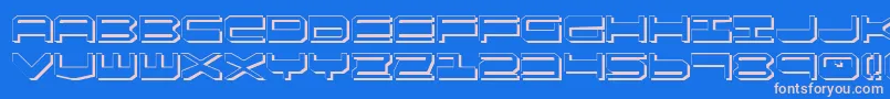 Qgear2s Font – Pink Fonts on Blue Background