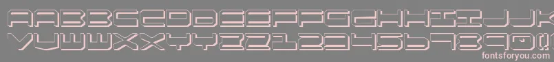 Qgear2s Font – Pink Fonts on Gray Background