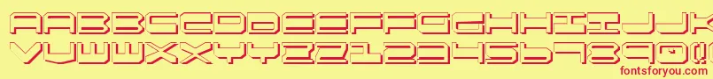 Qgear2s Font – Red Fonts on Yellow Background