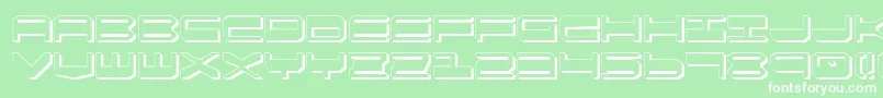 Qgear2s Font – White Fonts on Green Background