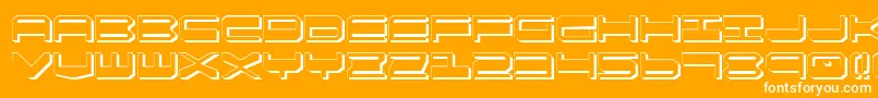 Qgear2s Font – White Fonts on Orange Background