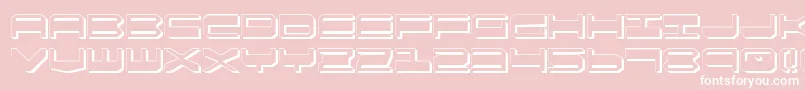 Qgear2s Font – White Fonts on Pink Background