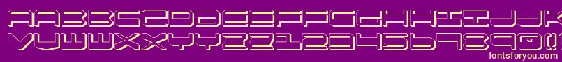 Qgear2s Font – Yellow Fonts on Purple Background