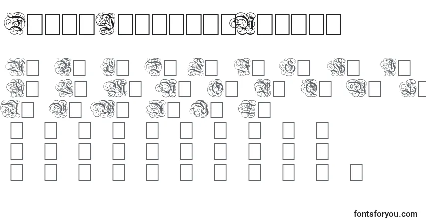 Schriftart DutchInitialsNormal – Alphabet, Zahlen, spezielle Symbole