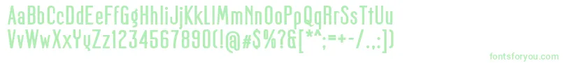 MagerFat Font – Green Fonts on White Background