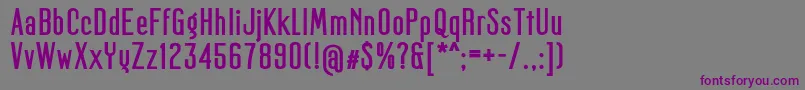 Шрифт MagerFat – фиолетовые шрифты на сером фоне