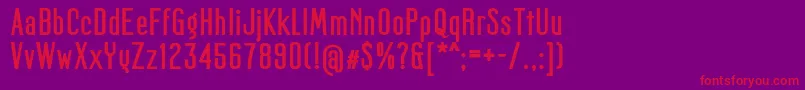 MagerFat Font – Red Fonts on Purple Background