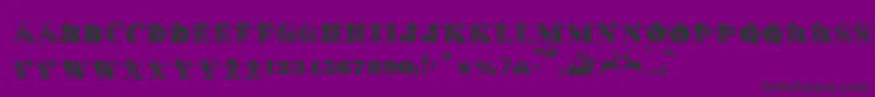フォントSt ffy – 紫の背景に黒い文字