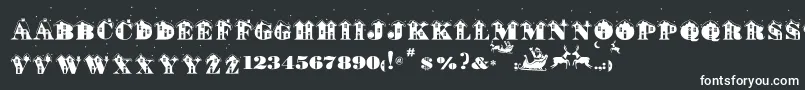 St ffy Font – White Fonts on Black Background