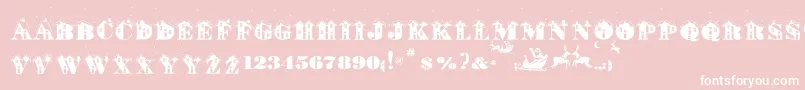 St ffy Font – White Fonts on Pink Background