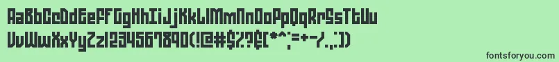 Zephyrea Font – Black Fonts on Green Background
