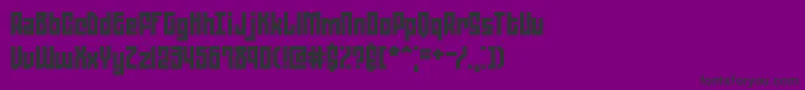 フォントZephyrea – 紫の背景に黒い文字