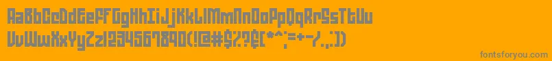 Zephyrea Font – Gray Fonts on Orange Background