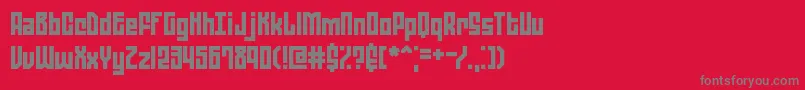 Zephyrea Font – Gray Fonts on Red Background