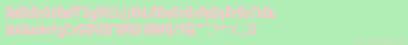 Zephyrea Font – Pink Fonts on Green Background