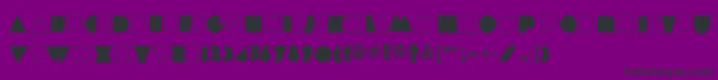 Coldplay Font – Black Fonts on Purple Background