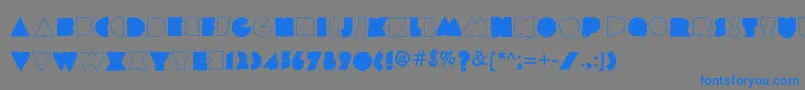 Coldplay Font – Blue Fonts on Gray Background