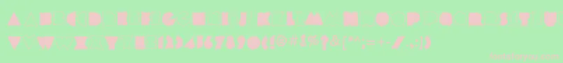 Coldplay Font – Pink Fonts on Green Background