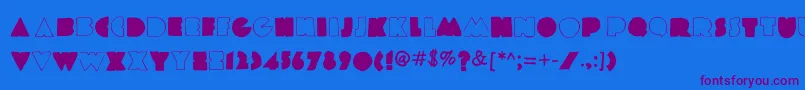Coldplay Font – Purple Fonts on Blue Background