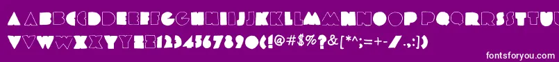 Coldplay Font – White Fonts on Purple Background