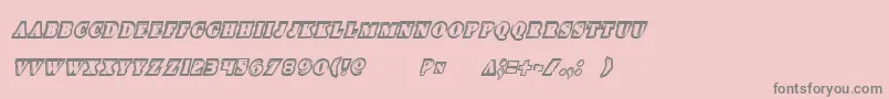 Iceboxartcondital Font – Gray Fonts on Pink Background