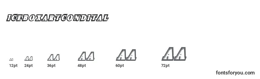 Iceboxartcondital Font Sizes