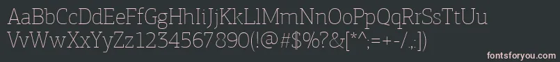 Шрифт PfagoraslabproExtrathin – розовые шрифты на чёрном фоне