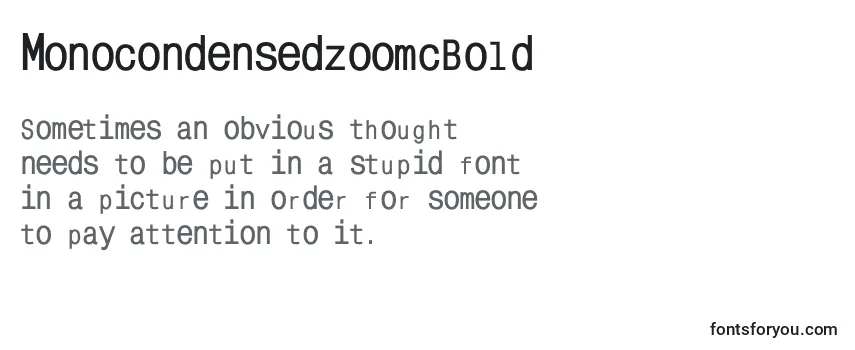 MonocondensedzoomcBold Font
