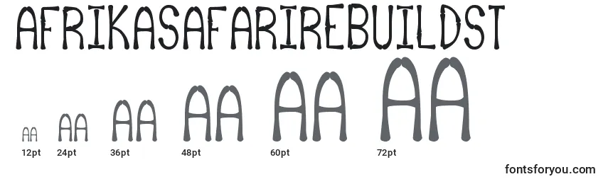 AfrikaSafariRebuildSt Font Sizes