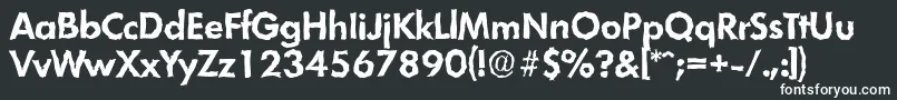LimerickrandomBold-Schriftart – Weiße Schriften