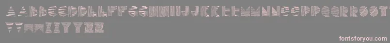 Lines Font – Pink Fonts on Gray Background