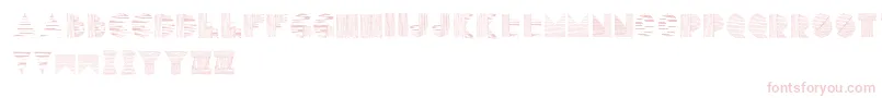 Lines Font – Pink Fonts on White Background