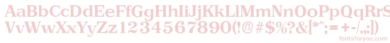 PriamosserialBold Font – Pink Fonts on White Background