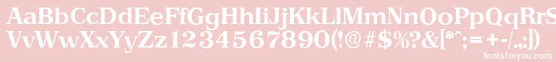 PriamosserialBold Font – White Fonts on Pink Background