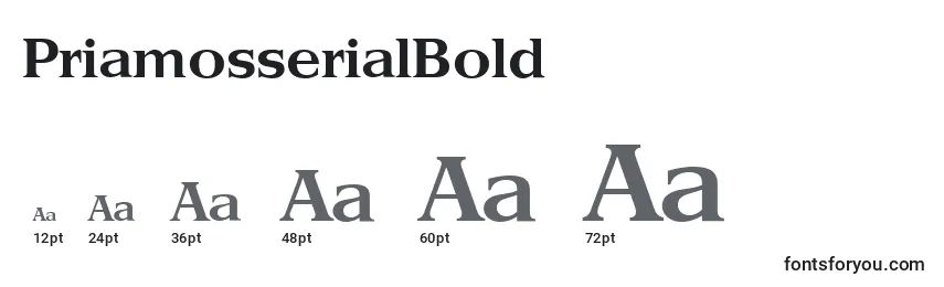 PriamosserialBold Font Sizes