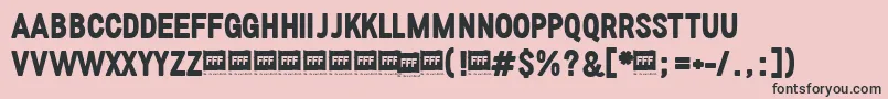 FffBoldTrial Font – Black Fonts on Pink Background