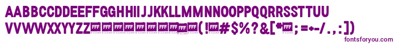 Шрифт FffBoldTrial – фиолетовые шрифты на белом фоне