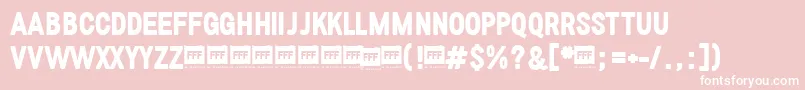 FffBoldTrial Font – White Fonts on Pink Background