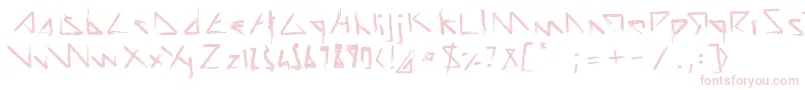 ScriptDemolition Font – Pink Fonts on White Background