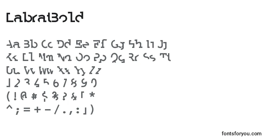 LabratBoldフォント–アルファベット、数字、特殊文字