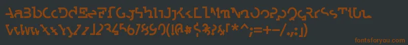 LabratBold Font – Brown Fonts on Black Background