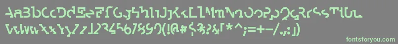 LabratBold-Schriftart – Grüne Schriften auf grauem Hintergrund