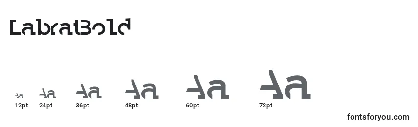 LabratBold Font Sizes