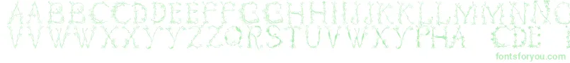 Florabetic-Schriftart – Grüne Schriften