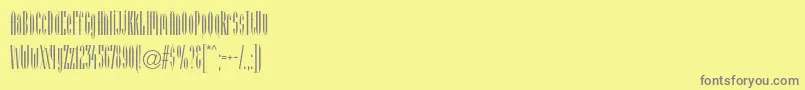 Arcadialtstd Font – Gray Fonts on Yellow Background
