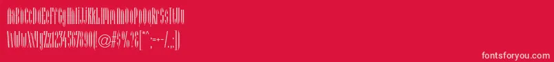 Arcadialtstd Font – Pink Fonts on Red Background