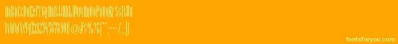 Arcadialtstd Font – Yellow Fonts on Orange Background
