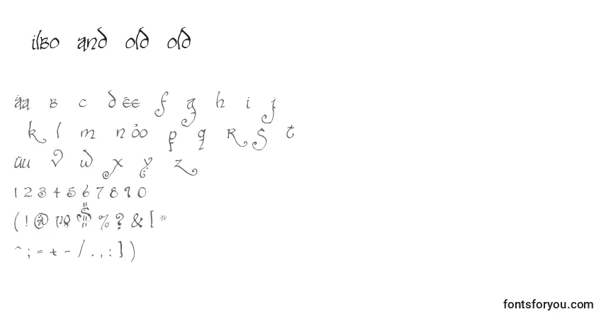 BilboHandBoldBold Font – alphabet, numbers, special characters